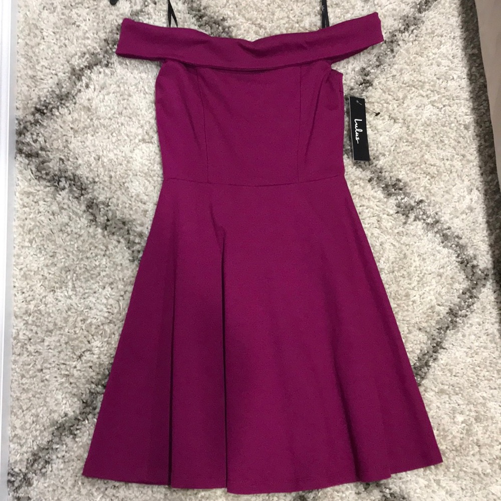 Lulu’s Off The Shoulder Skater Dress